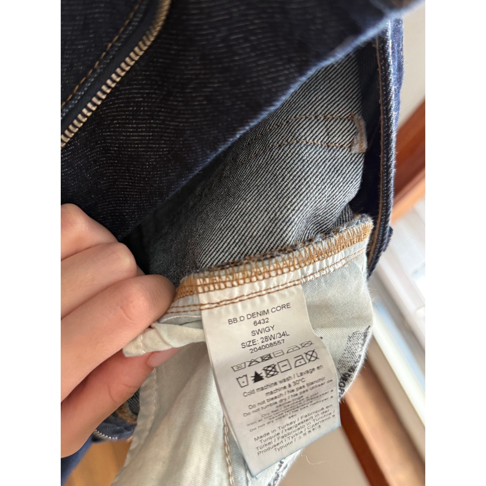 GANNI Stary Barrel Jeans – 28W x 34L – Dark Blue Rinse - Picture 6 of 7